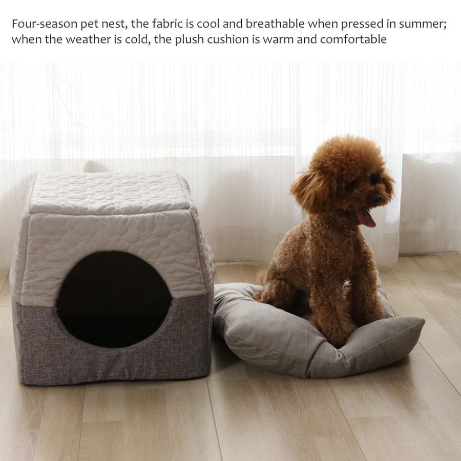 Pet Nest Semi Enclosed Cat House Pet Room Pet Cat Sleeping Nest Four Seasons Home Window Sleeping Bed