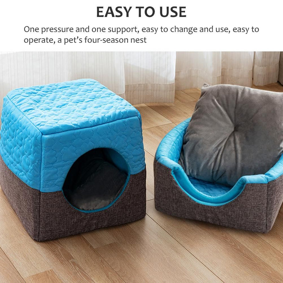 Pet Nest Semi Enclosed Cat House Pet Room Pet Cat Sleeping Nest Four Seasons Home Window Sleeping Bed