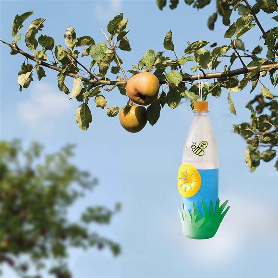 10PCS Bee Trap Flower Shaped Insect Catcher Bee Catcher Hanging Yellow Funnel Trap