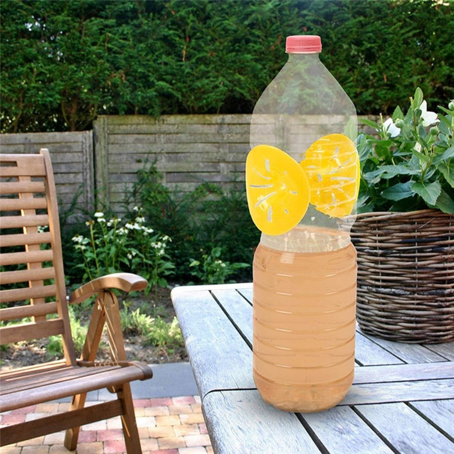 10PCS Bee Trap Flower Shaped Insect Catcher Bee Catcher Hanging Yellow Funnel Trap