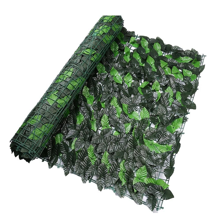 Artificial Ivy Fence Screen Artificial Hedges Fence and Artificial Leaf Screening Roll Decoration for Outdoor Decor Garden