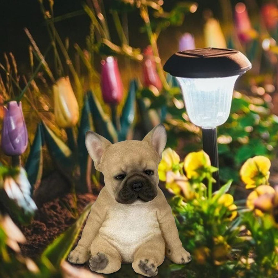 French Bulldog Statue Dog Figurine Resin Ornament for Outdoor Or Indoor Decor