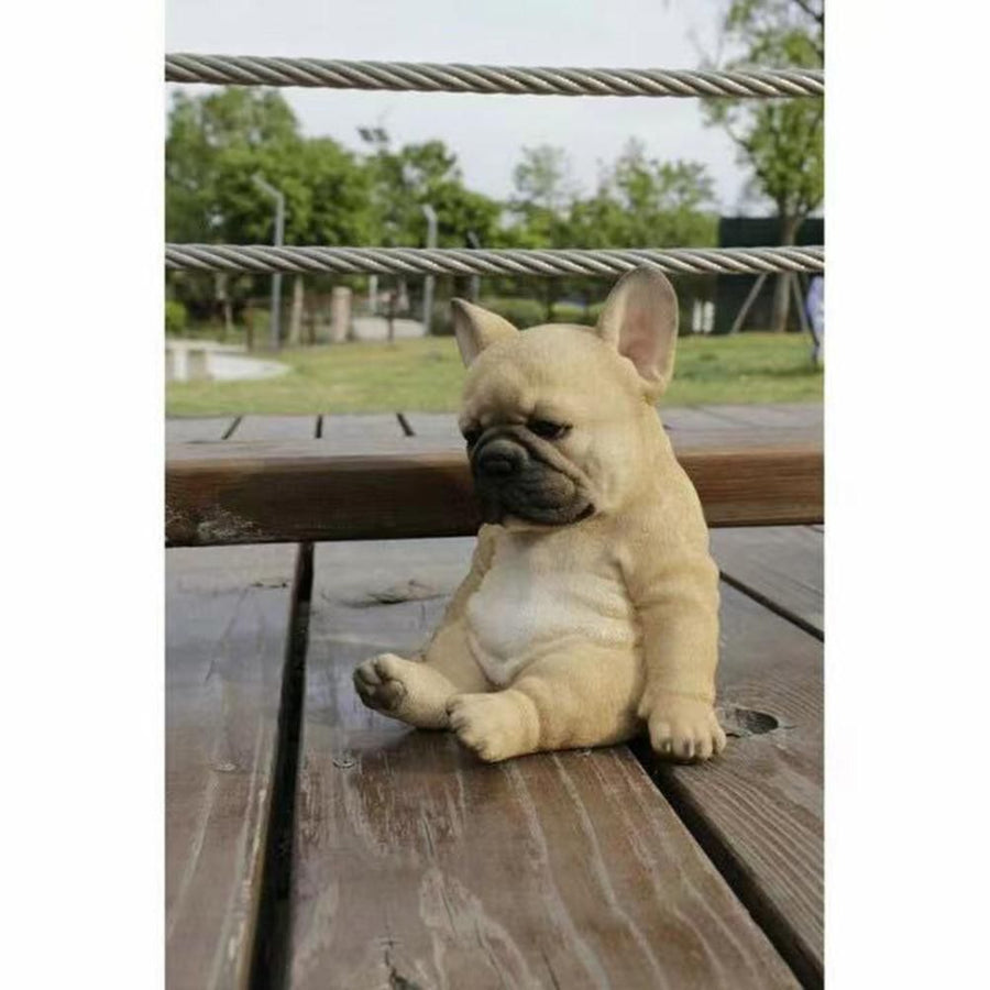 French Bulldog Statue Dog Figurine Resin Ornament for Outdoor Or Indoor Decor