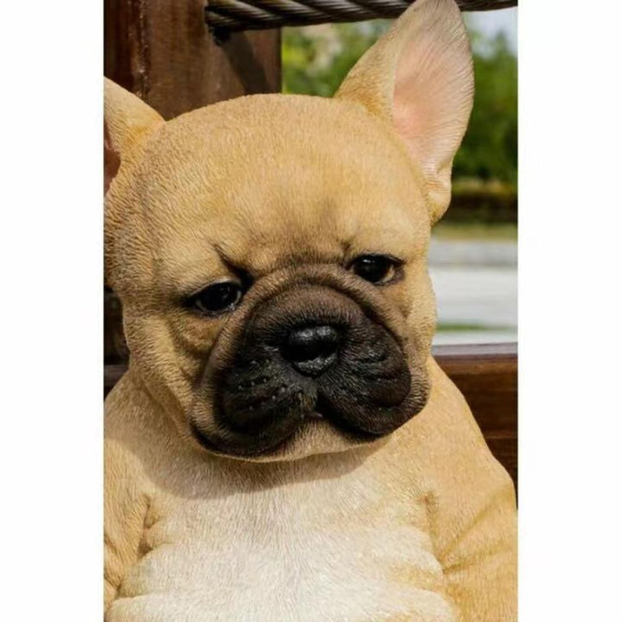 French Bulldog Statue Dog Figurine Resin Ornament for Outdoor Or Indoor Decor