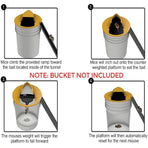 Mice Trap Reusable Bucket Lid Mouse Rat Trap Household Rat Catcher Humane Outdoor Indoor Rat Trap