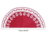 Festival Tree Skirt Knitted Tree Skirt Apron Snowflake Deer for Gift Holidays 122cm