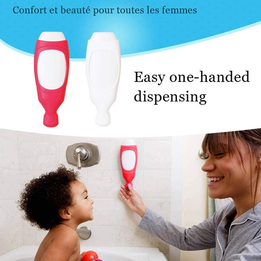 Wall Mounted Shower Dispenser Cover Silicone Sleeve Bathroom Organizer Shampoo Pump Shampoo Squeezing Bottle Cover