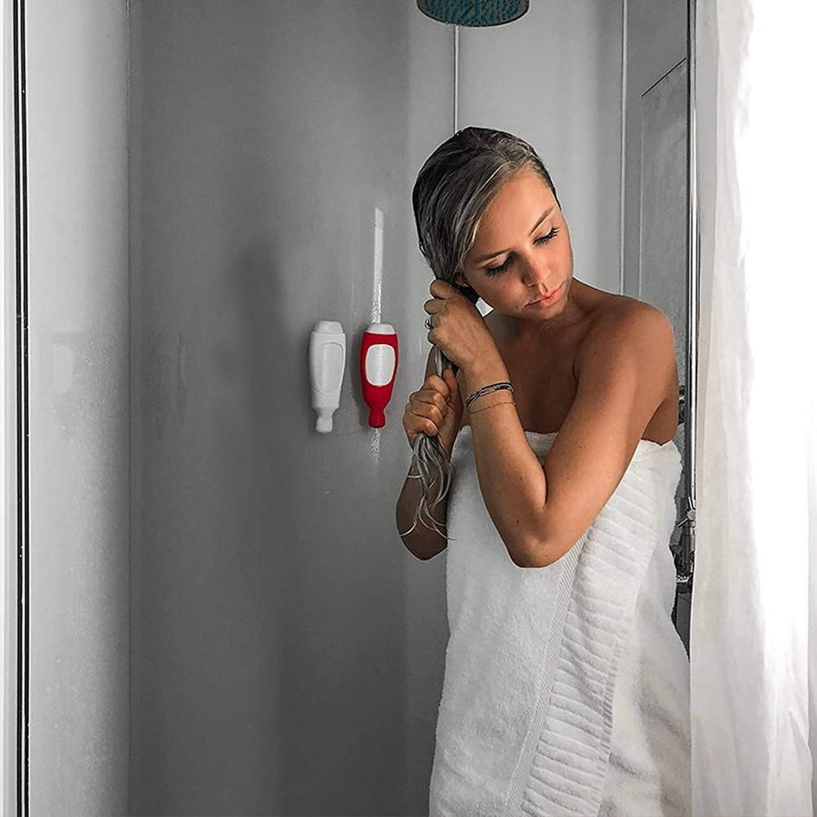 Wall Mounted Shower Dispenser Cover Silicone Sleeve Bathroom Organizer Shampoo Pump Shampoo Squeezing Bottle Cover