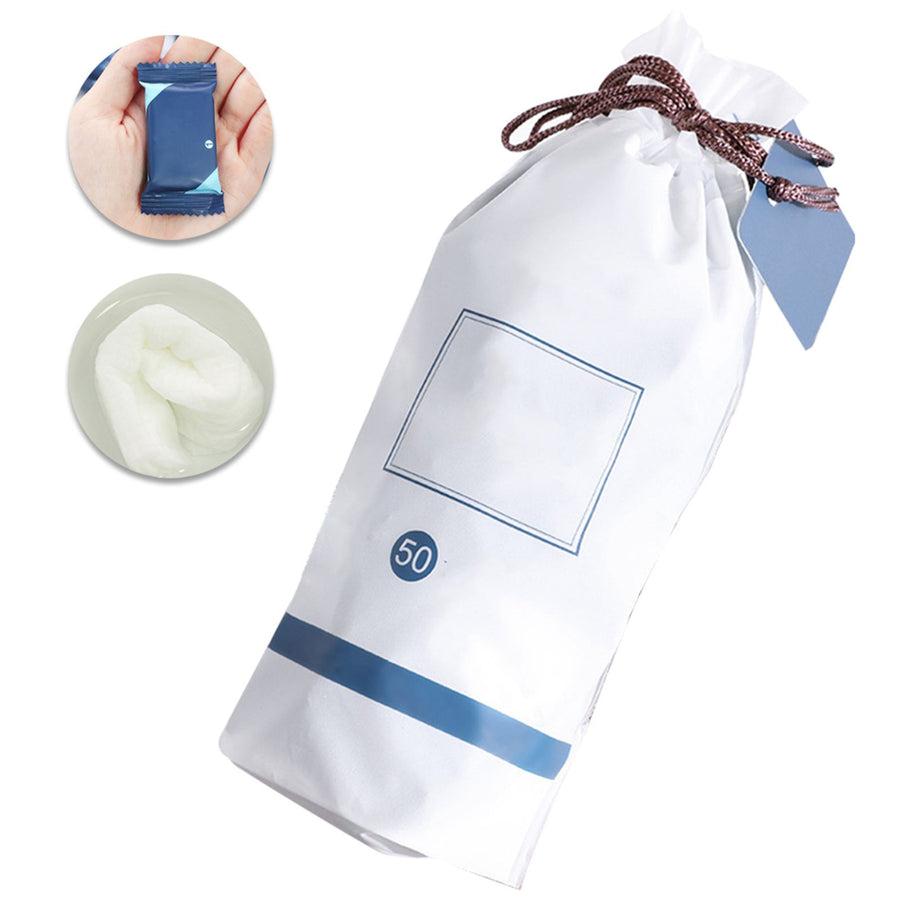 3 Bags Disposable Compressed Face Towel Portable Soft Cotton Face Cleaning Towel