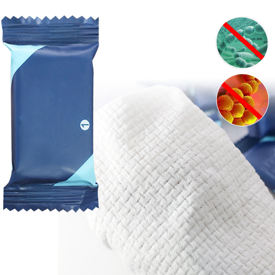 3 Bags Disposable Compressed Face Towel Portable Soft Cotton Face Cleaning Towel