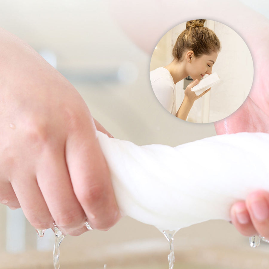 3 Bags Disposable Compressed Face Towel Portable Soft Cotton Face Cleaning Towel