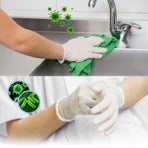 100pcs Disposable Latex Gloves Punch Resistant Protective Hands ProtectionS