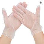 100pcs / box Disposable Gloves PVC Protective Gloves for Workplace OutdoorM
