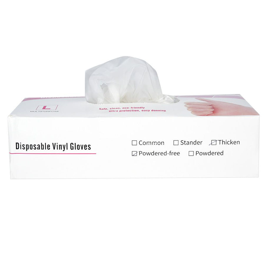 100pcs / box Disposable Gloves PVC Protective Gloves for Workplace OutdoorXL