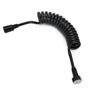 2m Copper Cap Bidet Shower Hose Flexible Retractable Spring Shower Hose Accessory