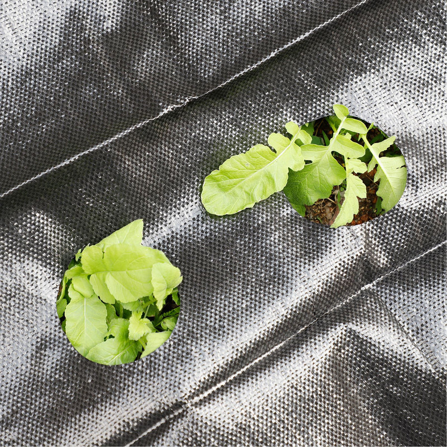 4pcs Weed Barrier Landscape Fabric with 2.95in Planting Holes Weed Control Garden Barrier Mat 3.28x11.81ft