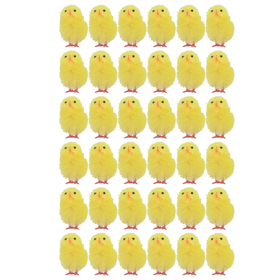 36 Pcs Mini Easter Chicks 4cm Yellow Cute Tiny Easter Chick Decoration for Home Party
