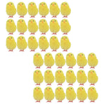 36 Pcs Mini Easter Chicks 4cm Yellow Cute Tiny Easter Chick Decoration for Home Party