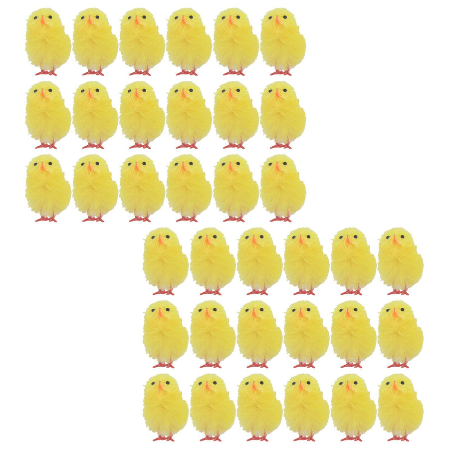 36 Pcs Mini Easter Chicks 4cm Yellow Cute Tiny Easter Chick Decoration for Home Party
