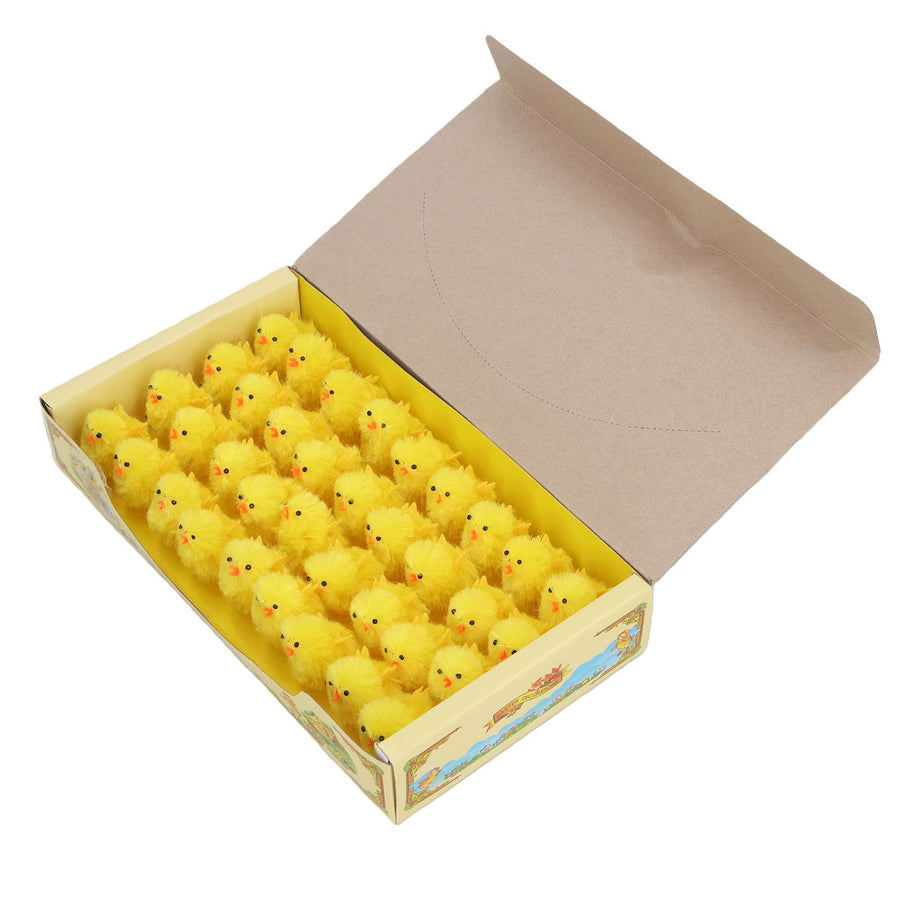 36 Pcs Mini Easter Chicks 4cm Yellow Cute Tiny Easter Chick Decoration for Home Party