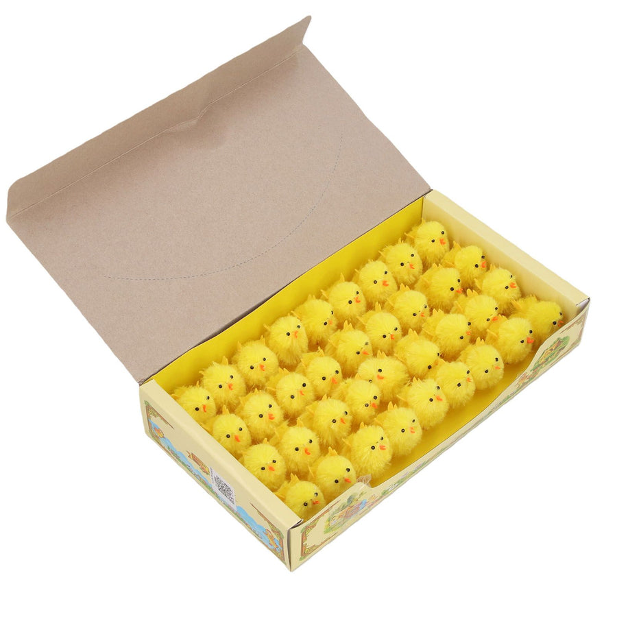 36 Pcs Mini Easter Chicks 4cm Yellow Cute Tiny Easter Chick Decoration for Home Party