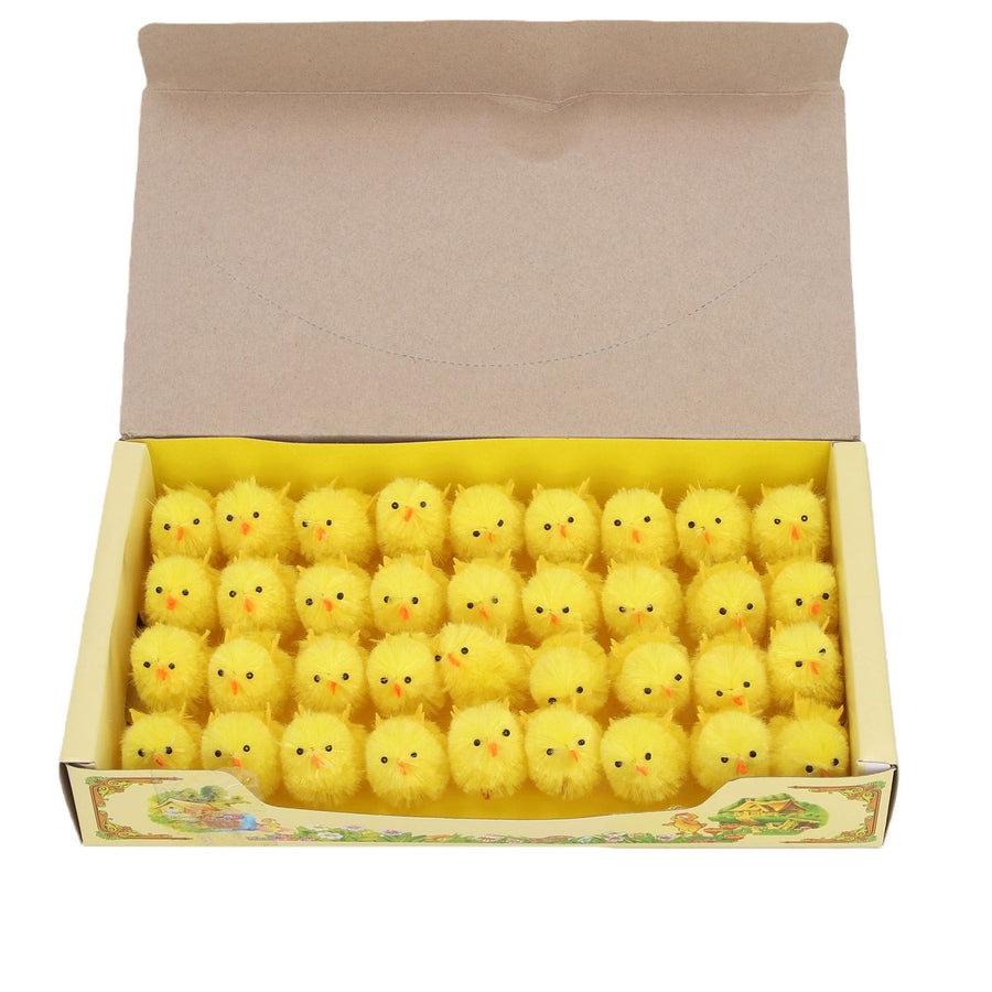 36 Pcs Mini Easter Chicks 4cm Yellow Cute Tiny Easter Chick Decoration for Home Party