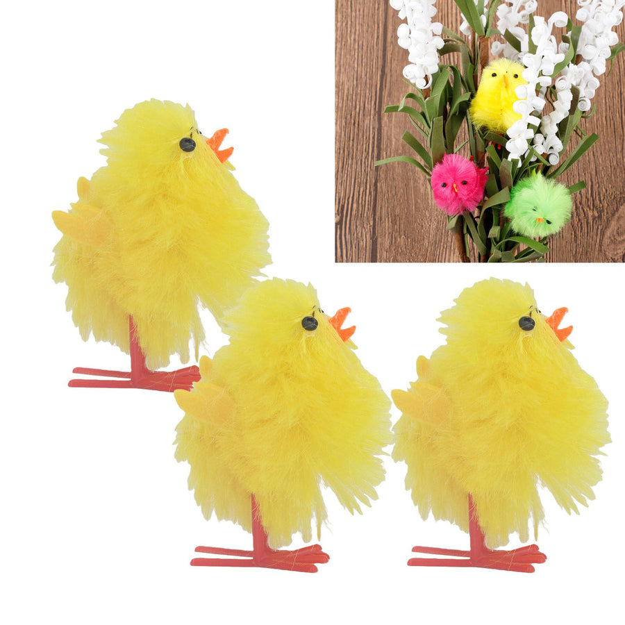 36 Pcs Mini Easter Chicks 4cm Yellow Cute Tiny Easter Chick Decoration for Home Party