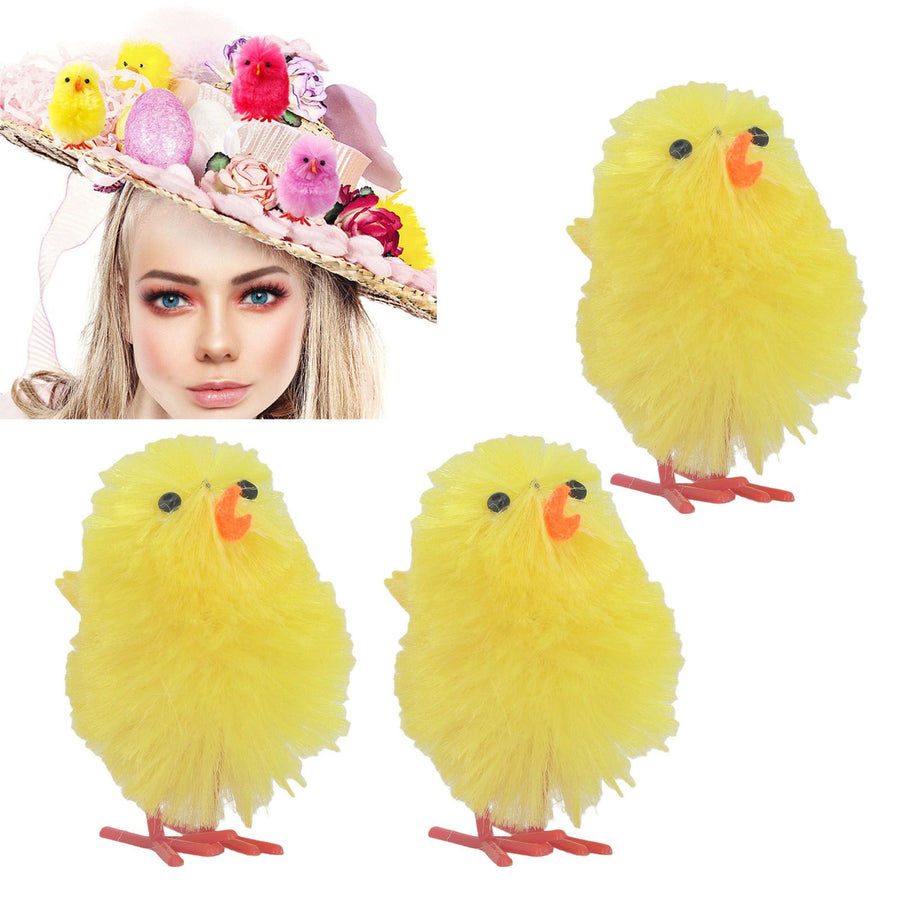 36 Pcs Mini Easter Chicks 4cm Yellow Cute Tiny Easter Chick Decoration for Home Party