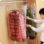 Side Pull Hanging Vacuum Compression Bag Clothes Hook Hanging Clothes Storage and Finishing Bag Clothing Dust Cover
