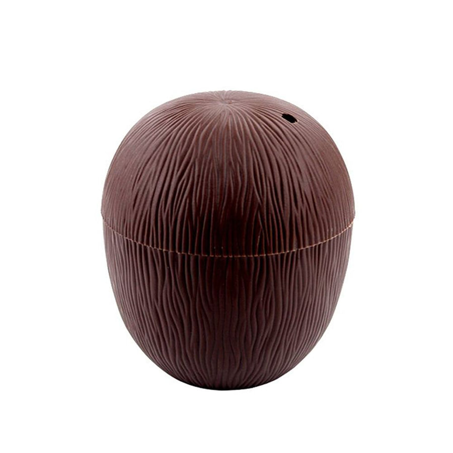 6Pcs Coconut Cup for Cocktails Hawaiian Party Plastic Drink Bottle 56g