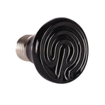 2 Pcs Reptile Heat Lamp 7x7x6cm Pets Warming Health Care Mini Ceramic Heat Emitter 220V 25W