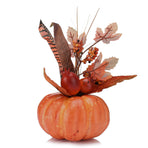 Artificial Maple Leaf Pumpkin Pomegranate Realistic Photography Prop 3D Maple Leaf Pumpkin Decoration 3pcs