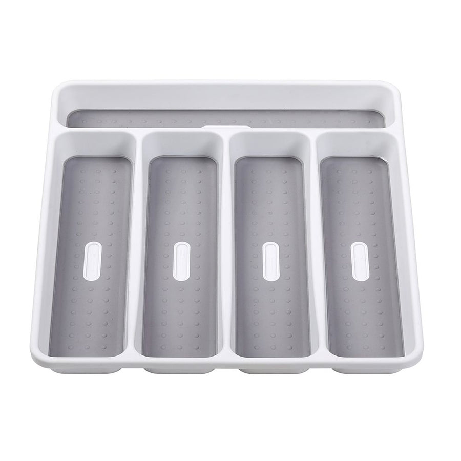 5 Compartments Cutlery Organizer Plastic Knife Fork Storage Tray Cutlery Tray