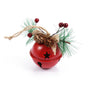 6Pcs Xmas Bell Iron Decorative Pendant Tree Door Window Hanging Home Decoration Reusable White