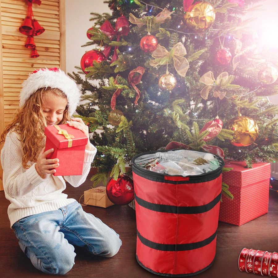 Non Waterproof Christmas Lights Storage Bag Nylon Storage Bag