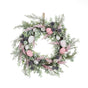 Easter Wreath 20 Inch Artificial Colorful Eggs Spring Wreath for Front Door Fireplace