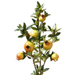 2 Pcs Artificial Pomegranate Branch 80cm Length High Simulation Faux Fruit Branch for Home Hotel Red