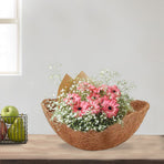 4 Pcs Coconut Liners for Flowers Garden Planters Coconut Fiber Round Hanging Basket Liners 16 Inch