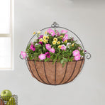 2 Pcs Coconut Liners for Flowers Garden Planters Coconut Fiber Round Hanging Basket Liners 16 Inch