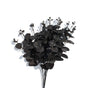 3 Pcs Black Eucalyptus Stems Leaves Branches Artificial Flower Home Decor Photography Simulation Plants