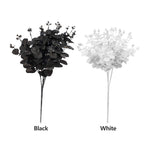 3 Pcs Black Eucalyptus Stems Leaves Branches Artificial Flower Home Decor Photography Simulation Plants
