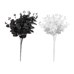 3 Pcs Black Eucalyptus Stems Leaves Branches Artificial Flower Home Decor Photography Simulation Plants