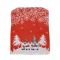 2PCS Xmas Chair Back Cover Cloth Holiday Dining Chair Slipcover Protector for Kitchen Dining Room Festival Party Decor Red