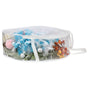 4PCS 30 Inch Holiday Wreath Storage Bag Water Proof PVC Transparent Bag for Home Decoration 76x20cm