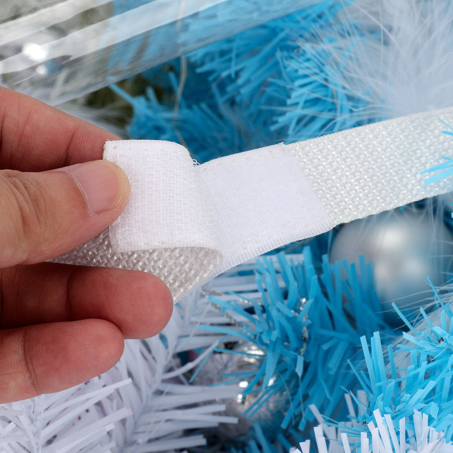 4PCS 30 Inch Holiday Wreath Storage Bag Water Proof PVC Transparent Bag for Home Decoration 76x20cm