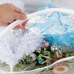 4PCS 30 Inch Holiday Wreath Storage Bag Water Proof PVC Transparent Bag for Home Decoration 76x20cm