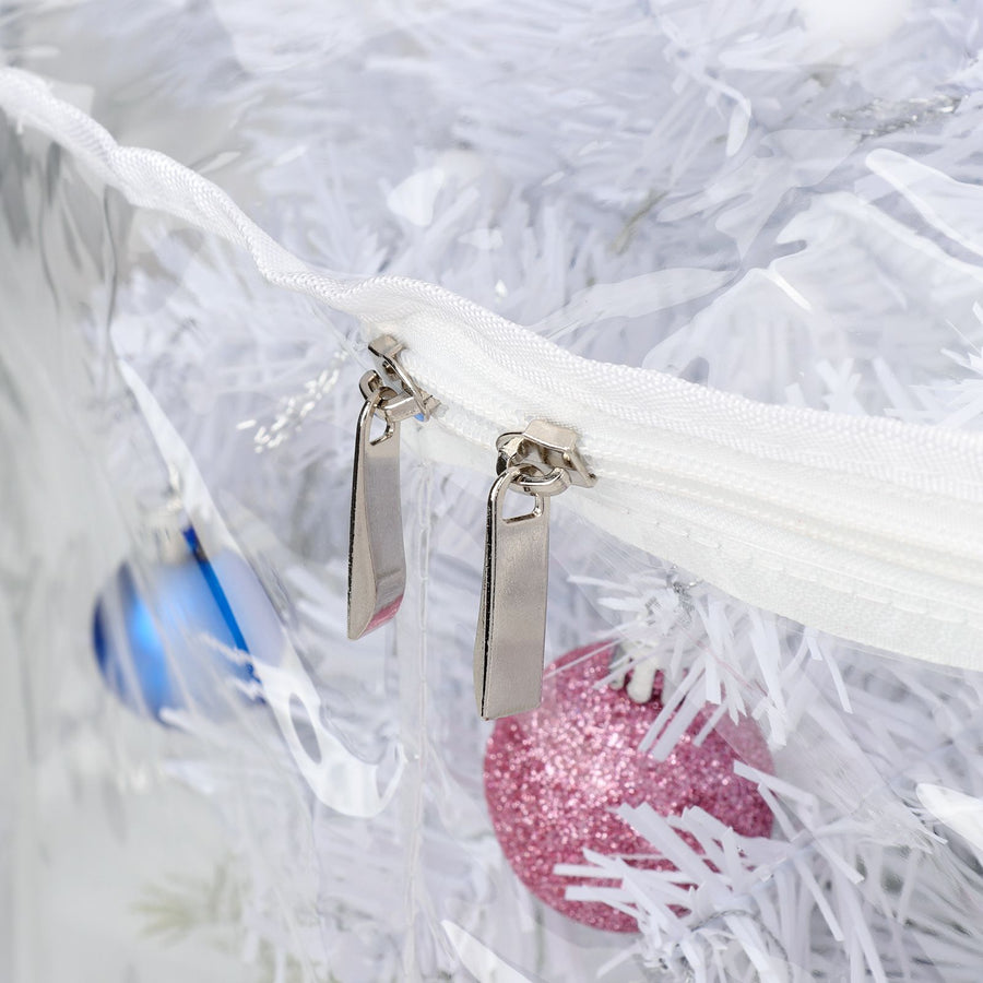 4PCS 30 Inch Holiday Wreath Storage Bag Water Proof PVC Transparent Bag for Home Decoration 76x20cm