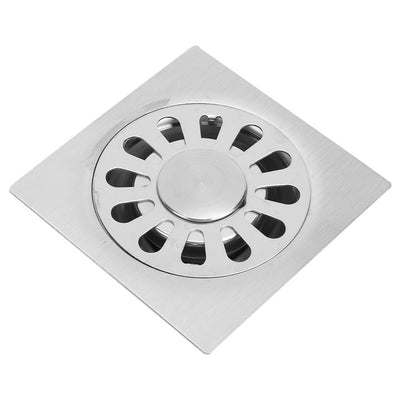 2Pcs Stainless Steel Dual Use Square Shape Floor Drain Bathroom Washing Machine Accessories