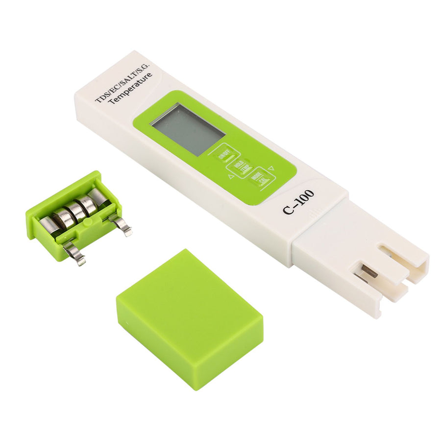 C-100 Multifunctional 5 in 1 Salinity TDS EC Seawater Test Pen Water Quality Tester Detector
