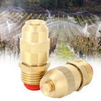 2Pcs G1/2 FNPT DN15 Copper Lawn Sprinkler Misting Water Nozzle Cooling Sprinkling Irrigation